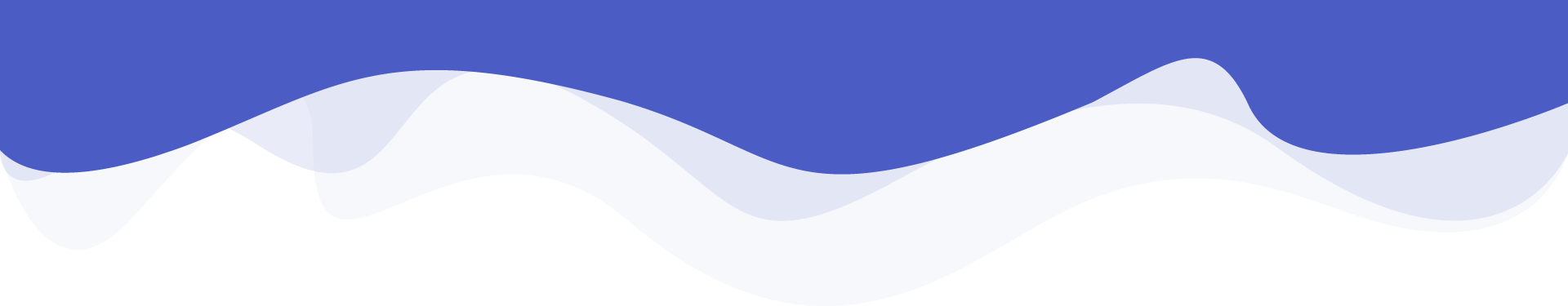 Blue page header wave