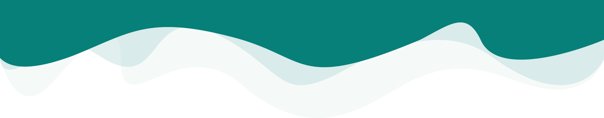 Turquoise page header wave